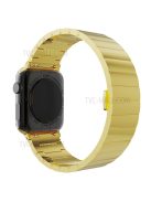 Smart Watch Band Metal Watch Strap Replacement for Apple Watch Series 10 46mm / Ultra 2 Ultra 49mm / 9 8 7 45mm / SE (2023) SE (2022) SE 6 5 4 44mm / 3 2 1 42mm - Gold