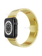 Smart Watch Band Metal Watch Strap Replacement for Apple Watch Series 10 46mm / Ultra 2 Ultra 49mm / 9 8 7 45mm / SE (2023) SE (2022) SE 6 5 4 44mm / 3 2 1 42mm - Gold