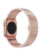 Smart Watch Band Metal Watch Strap Replacement for Apple Watch Series 10 46mm / Ultra 2 Ultra 49mm / 9 8 7 45mm / SE (2023) SE (2022) SE 6 5 4 44mm / 3 2 1 42mm - Rose Gold