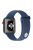 Snap Button Adjustment Silicone Watch Band Strap for Apple Watch Series 10 42mm / 9 8 7 41mm / 6 5 4 SE SE (2022) SE (2023) 40mm / 3 2 1 38mm - Blue