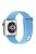 Snap Button Adjustment Silicone Watch Band Strap for Apple Watch Series 10 42mm / 9 8 7 41mm / 6 5 4 SE SE (2022) SE (2023) 40mm / 3 2 1 38mm - Sky Blue