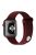 Snap Button Adjustment Silicone Watch Band Strap for Apple Watch Series 10 42mm / 9 8 7 41mm / 6 5 4 SE SE (2022) SE (2023) 40mm / 3 2 1 38mm - Wine Red