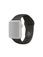 Soft Silicone Smart Watch Band Strap for Apple Watch Series 10 46mm / Ultra 2 Ultra 49mm / 9 8 7 45mm / SE (2023) SE (2022) SE 6 5 4 44mm / 3 2 1 42mm, Size: S / M - Dark Grey