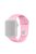 Soft Silicone Smart Watch Band Strap for Apple Watch Series 10 46mm / Ultra 2 Ultra 49mm / 9 8 7 45mm / SE (2023) SE (2022) SE 6 5 4 44mm / 3 2 1 42mm, Size: S / M - Dark Pink