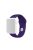 Soft Silicone Smart Watch Band Strap for Apple Watch Series 10 46mm / Ultra 2 Ultra 49mm / 9 8 7 45mm / SE (2023) SE (2022) SE 6 5 4 44mm / 3 2 1 42mm, Size: S / M - Dark Purple