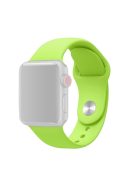 Soft Silicone Smart Watch Band Strap for Apple Watch Series 10 46mm / Ultra 2 Ultra 49mm / 9 8 7 45mm / SE (2023) SE (2022) SE 6 5 4 44mm / 3 2 1 42mm, Size: S / M - Green