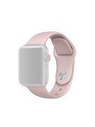 Soft Silicone Smart Watch Band Strap for Apple Watch Series 10 46mm / Ultra 2 Ultra 49mm / 9 8 7 45mm / SE (2023) SE (2022) SE 6 5 4 44mm / 3 2 1 42mm, Size: S / M - Light Pink