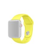 Soft Silicone Smart Watch Band Strap for Apple Watch Series 10 46mm / Ultra 2 Ultra 49mm / 9 8 7 45mm / SE (2023) SE (2022) SE 6 5 4 44mm / 3 2 1 42mm, Size: S / M - Light Yellow