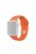 Soft Silicone Smart Watch Band Strap for Apple Watch Series 10 46mm / Ultra 2 Ultra 49mm / 9 8 7 45mm / SE (2023) SE (2022) SE 6 5 4 44mm / 3 2 1 42mm, Size: S / M - Orange