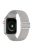 Soft Silicone Smart Watch Strap Watchband Replacement for Apple Watch Series 10 42mm / 9 8 7 41mm / 6 5 4 SE SE (2022) SE (2023) 40mm / 3 2 1 38mm - Light Grey