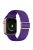 Soft Silicone Watch Band Adjustable Replacement Straps for Apple Watch Series 7 45mm - Dark Purple