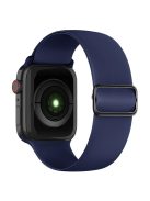 Soft Silicone Watch Band Adjustable Replacement Straps for Apple Watch Series 7 45mm - Midnight Blue