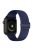 Soft Silicone Watch Band Adjustable Replacement Straps for Apple Watch Series 7 45mm - Midnight Blue