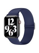 Soft Silicone Watch Band Adjustable Replacement Straps for Apple Watch Series 7 45mm - Midnight Blue