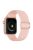 Soft Silicone Watch Band Adjustable Replacement Straps for Apple Watch Series 7 45mm - Pink