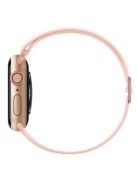 Soft Silicone Watch Band Adjustable Replacement Straps for Apple Watch Series 7 45mm - Pink