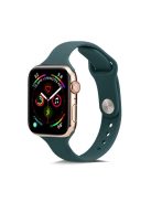 Soft Silicone Watch Band Replacement for Apple Watch Series 10 42mm / 9 8 7 41mm / SE (2023) SE (2022) SE 6 5 4 40mm / 3 2 1 38mm - Green