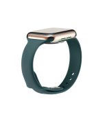 Soft Silicone Watch Band Replacement for Apple Watch Series 10 42mm / 9 8 7 41mm / SE (2023) SE (2022) SE 6 5 4 40mm / 3 2 1 38mm - Green