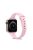 Soft Silicone Watch Band Replacement for Apple Watch Series 10 42mm / 9 8 7 41mm / SE (2023) SE (2022) SE 6 5 4 40mm / 3 2 1 38mm - Pink