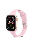 Soft Silicone Watch Band Replacement for Apple Watch Series 10 42mm / 9 8 7 41mm / SE (2023) SE (2022) SE 6 5 4 40mm / 3 2 1 38mm - Pink