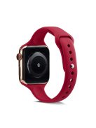 Soft Silicone Watch Band Replacement for Apple Watch Series 10 42mm / 9 8 7 41mm / SE (2023) SE (2022) SE 6 5 4 40mm / 3 2 1 38mm - Red