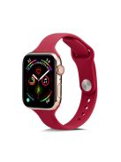 Soft Silicone Watch Band Replacement for Apple Watch Series 10 42mm / 9 8 7 41mm / SE (2023) SE (2022) SE 6 5 4 40mm / 3 2 1 38mm - Red