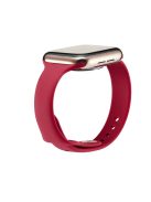 Soft Silicone Watch Band Replacement for Apple Watch Series 10 42mm / 9 8 7 41mm / SE (2023) SE (2022) SE 6 5 4 40mm / 3 2 1 38mm - Red