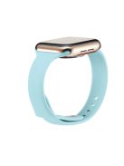 Soft Silicone Watch Band Replacement for Apple Watch Series 10 46mm / Ultra 2 Ultra 49mm / 9 8 7 45mm / SE (2023) SE (2022) SE 6 5 4 44mm / 3 2 1 42mm - Baby Blue