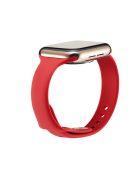 Soft Silicone Watch Band Replacement for Apple Watch Series 10 46mm / Ultra 2 Ultra 49mm / 9 8 7 45mm / SE (2023) SE (2022) SE 6 5 4 44mm / 3 2 1 42mm - Watermelon Red