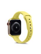 Soft Silicone Watch Band Replacement for Apple Watch Series 10 46mm / Ultra 2 Ultra 49mm / 9 8 7 45mm / SE (2023) SE (2022) SE 6 5 4 44mm / 3 2 1 42mm - Yellow