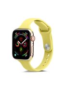 Soft Silicone Watch Band Replacement for Apple Watch Series 10 46mm / Ultra 2 Ultra 49mm / 9 8 7 45mm / SE (2023) SE (2022) SE 6 5 4 44mm / 3 2 1 42mm - Yellow