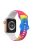 Soft Silicone Watch Strap with 8-shaped Buckle for Apple Watch Series 10 42mm / 9 8 7 41mm / 6 5 4 SE SE (2022) SE (2023) 40mm / 3 2 1 38mm - Tie Dye