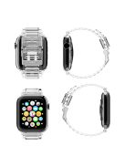 Soft TPU Smart Watch Replacement Strap for Apple Watch Series 10 42mm / 9 8 7 41mm / 6 5 4 SE SE (2022) SE (2023) 40mm / 3 2 1 38mm  - Transparent