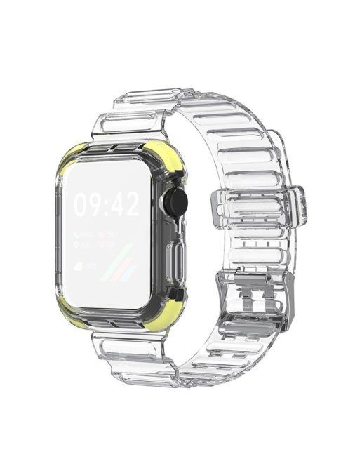 Soft TPU Smart Watch Replacement Strap for Apple Watch Series 9 8 7 41mm / 6 5 4 SE SE (2022) SE (2023) 40mm / 3 2 1 38mm - Yellow