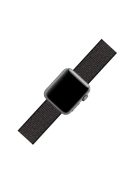 Solid Color Nylon Loop Fastener Smart Watch Strap for Apple Watch Series 10 42mm / 9 8 7 41mm / SE (2023) SE (2022) SE 6 5 4 40mm / 3 2 1 38mm - Black