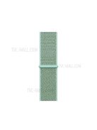 Solid Color Nylon Loop Fastener Smart Watch Strap for Apple Watch Series 10 42mm / 9 8 7 41mm / SE (2023) SE (2022) SE 6 5 4 40mm / 3 2 1 38mm - Green