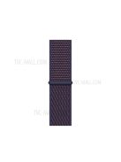 Solid Color Nylon Loop Fastener Smart Watch Strap for Apple Watch Series 10 42mm / 9 8 7 41mm / SE (2023) SE (2022) SE 6 5 4 40mm / 3 2 1 38mm - Indigo Blue