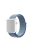 Solid Color Nylon Loop Fastener Smart Watch Strap for Apple Watch Series 10 42mm / 9 8 7 41mm / SE (2023) SE (2022) SE 6 5 4 40mm / 3 2 1 38mm - Lake Blue