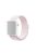 Solid Color Nylon Loop Fastener Smart Watch Strap for Apple Watch Series 10 42mm / 9 8 7 41mm / SE (2023) SE (2022) SE 6 5 4 40mm / 3 2 1 38mm - Light Pink