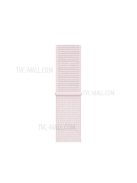 Solid Color Nylon Loop Fastener Smart Watch Strap for Apple Watch Series 10 42mm / 9 8 7 41mm / SE (2023) SE (2022) SE 6 5 4 40mm / 3 2 1 38mm - Light Pink