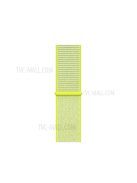 Solid Color Nylon Loop Fastener Smart Watch Strap for Apple Watch Series 10 42mm / 9 8 7 41mm / SE (2023) SE (2022) SE 6 5 4 40mm / 3 2 1 38mm - Yellow