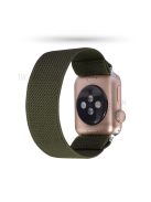 Solid Color Printing Nylon Smart Watch Band for Apple Watch Series 8 45mm / Ultra 49mm / 7 45mm / Series 6 / SE / SE (2022) 44m / 5 / 4 44mm / Series 3 / 2 / 1 42mm - Army Green