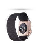 Solid Color Printing Nylon Smart Watch Band for Apple Watch Series 8 45mm / Ultra 49mm / 7 45mm / Series 6 / SE / SE (2022) 44m / 5 / 4 44mm / Series 3 / 2 / 1 42mm - Black