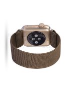 Solid Color Printing Nylon Smart Watch Band for Apple Watch Series 8 45mm / Ultra 49mm / 7 45mm / Series 6 / SE / SE (2022) 44m / 5 / 4 44mm / Series 3 / 2 / 1 42mm - Brown