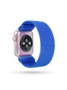 Solid Color Printing Nylon Smart Watch Band for Apple Watch Series 8 45mm / Ultra 49mm / 7 45mm / Series 6 / SE / SE (2022) 44m / 5 / 4 44mm / Series 3 / 2 / 1 42mm - Dark Blue