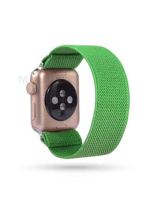 Solid Color Printing Nylon Smart Watch Band for Apple Watch Series 8 45mm / Ultra 49mm / 7 45mm / Series 6 / SE / SE (2022) 44m / 5 / 4 44mm / Series 3 / 2 / 1 42mm - Dark Green