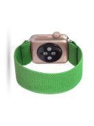 Solid Color Printing Nylon Smart Watch Band for Apple Watch Series 8 45mm / Ultra 49mm / 7 45mm / Series 6 / SE / SE (2022) 44m / 5 / 4 44mm / Series 3 / 2 / 1 42mm - Dark Green