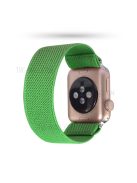 Solid Color Printing Nylon Smart Watch Band for Apple Watch Series 8 45mm / Ultra 49mm / 7 45mm / Series 6 / SE / SE (2022) 44m / 5 / 4 44mm / Series 3 / 2 / 1 42mm - Dark Green