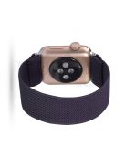 Solid Color Printing Nylon Smart Watch Band for Apple Watch Series 8 45mm / Ultra 49mm / 7 45mm / Series 6 / SE / SE (2022) 44m / 5 / 4 44mm / Series 3 / 2 / 1 42mm - Dark Purple