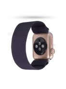 Solid Color Printing Nylon Smart Watch Band for Apple Watch Series 8 45mm / Ultra 49mm / 7 45mm / Series 6 / SE / SE (2022) 44m / 5 / 4 44mm / Series 3 / 2 / 1 42mm - Dark Purple